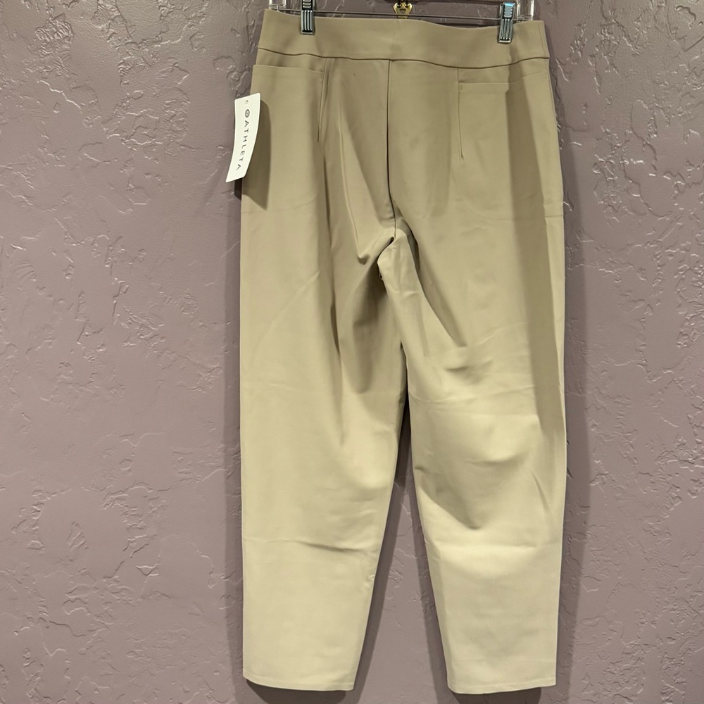 🔖NWT Athleta Beige Stellar Trousers - 10 - Picture 2 of 4
